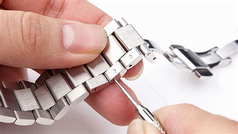 removing links from a breitling watch|breitling watch band removal.